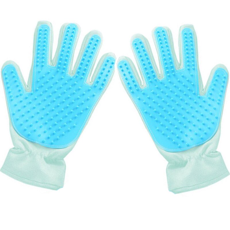Silikon Katze Handschuhe Für tiere Hundesalon Katzen Kamm Reinigung Entfernung Haar Pinsel Massage Haustier Zubehör Haar Versorgung