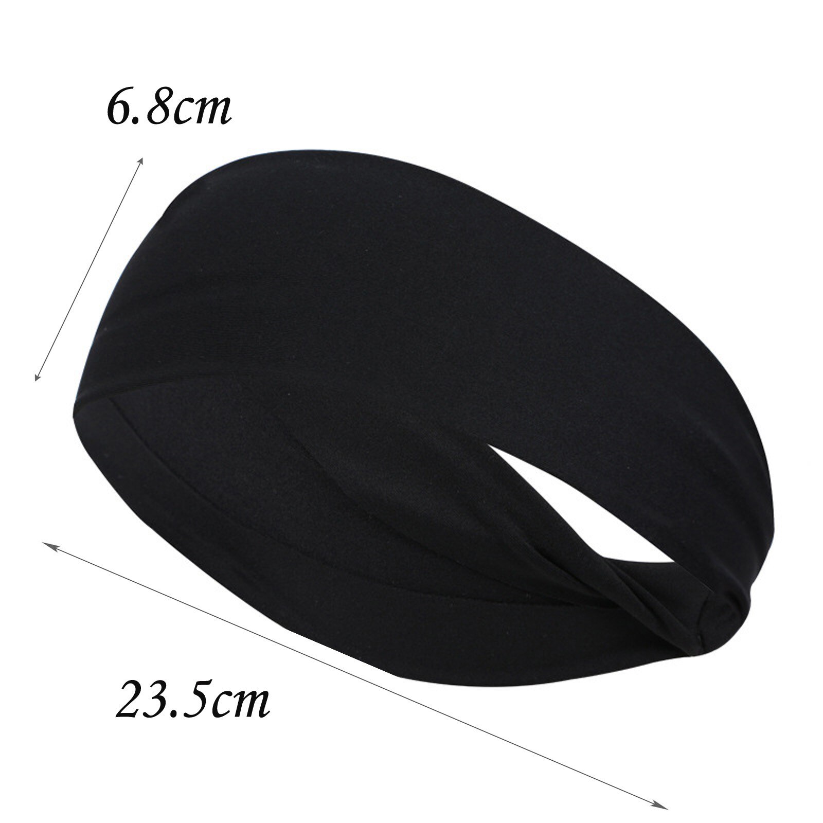 3Pcs Sport Hoofdband Running Fitness Zweetband Elastische Stretch Wrap Absorberende Zweet Fietsen Jog Gym Haar Bandage Mannen Vrouwen Oc6