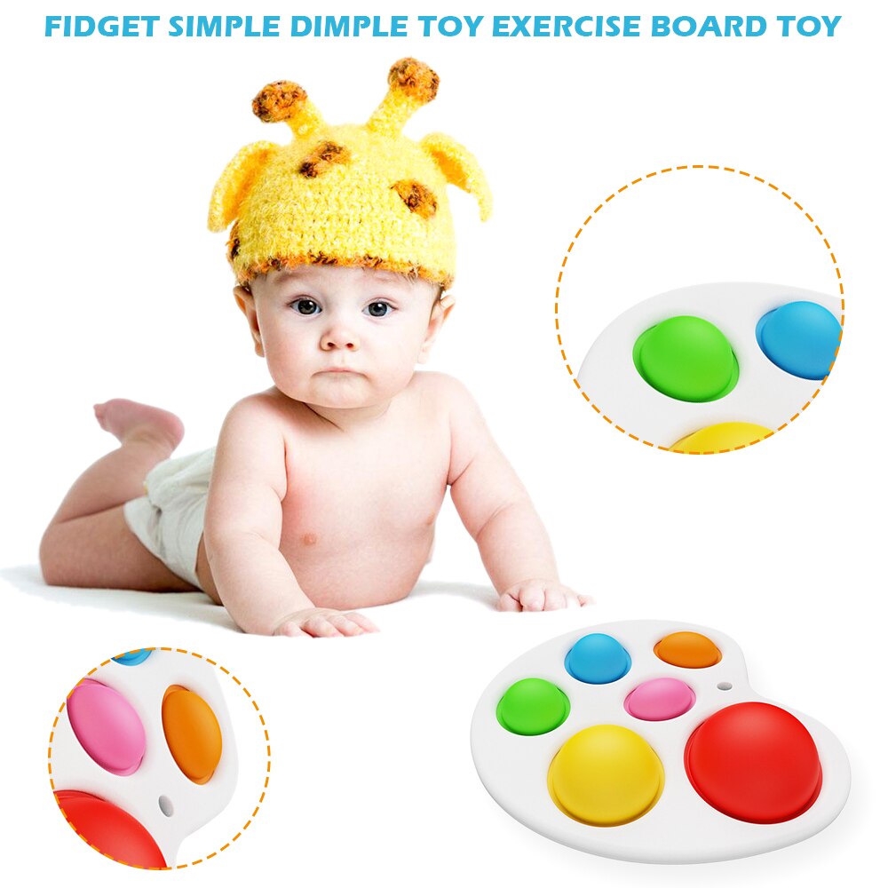 Simple Dimple Fidget Sensory Toy Set Stress Relief Toy Autism Anxiety Relief Stress Pop Bubble Fidget Sensory Toy For Kids Adult