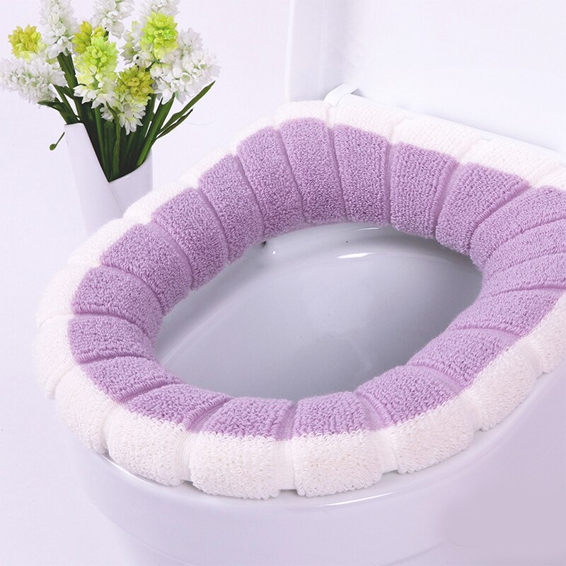 Assento do toalete mais quente inverno confortável macio aquecido lavável assento do toalete esteira acessórios do banheiro para decoração de casa closestool esteira: F
