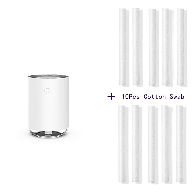 Hause Nette Luftbefeuchter 220ML Schwangere Baby Ganz Ultraschall USB Ätherisches Öl Diffusor Anion Auto Büro Humidificadors: Weiß und 10 Filter