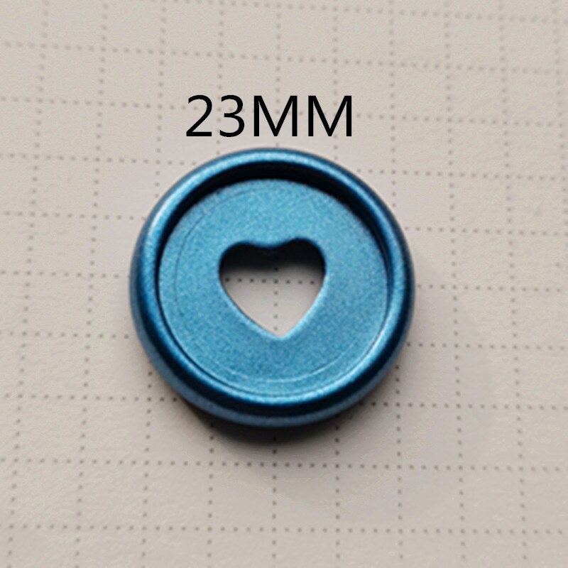 frosted plastic binding ring 100PCS23MM mushroom hole notebook frosted button DIY binding button binding CD: Blue