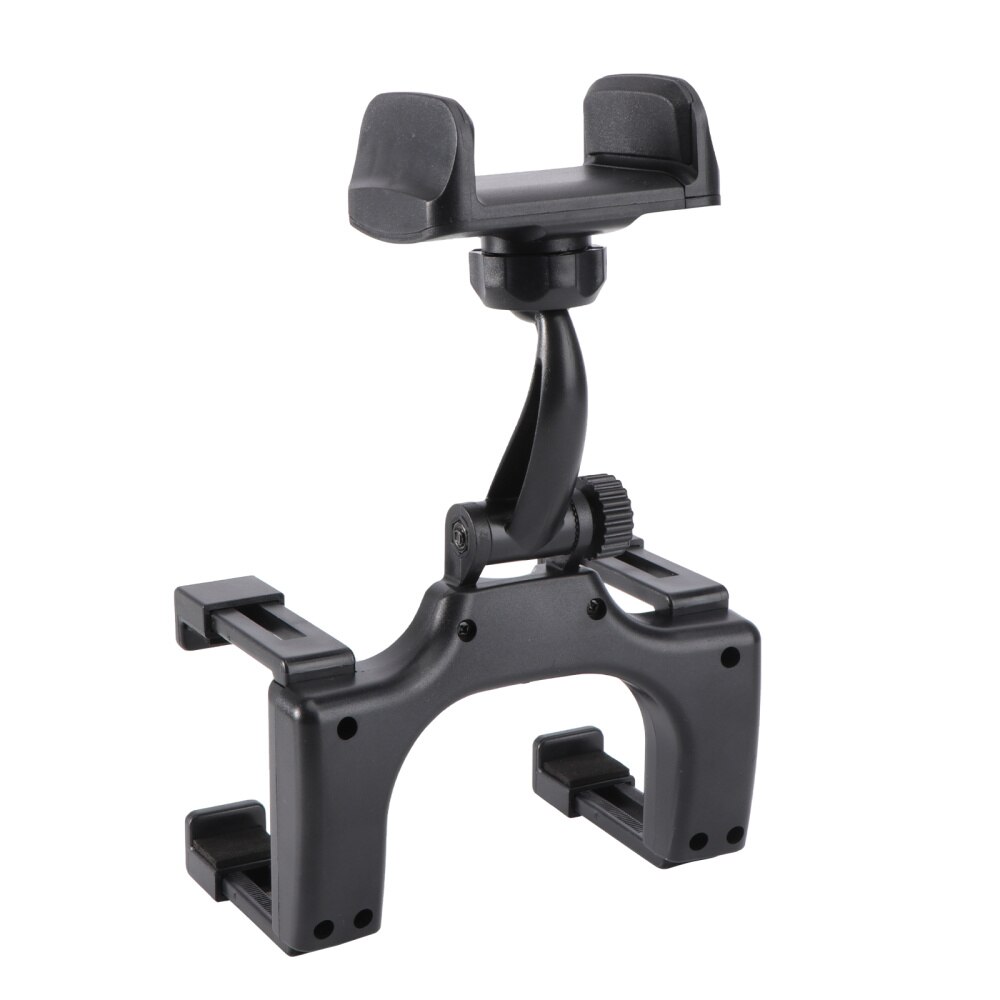 Cell Phone Car Mount Review Mirror Phone Holder Cradle Stand for GPS (Black)