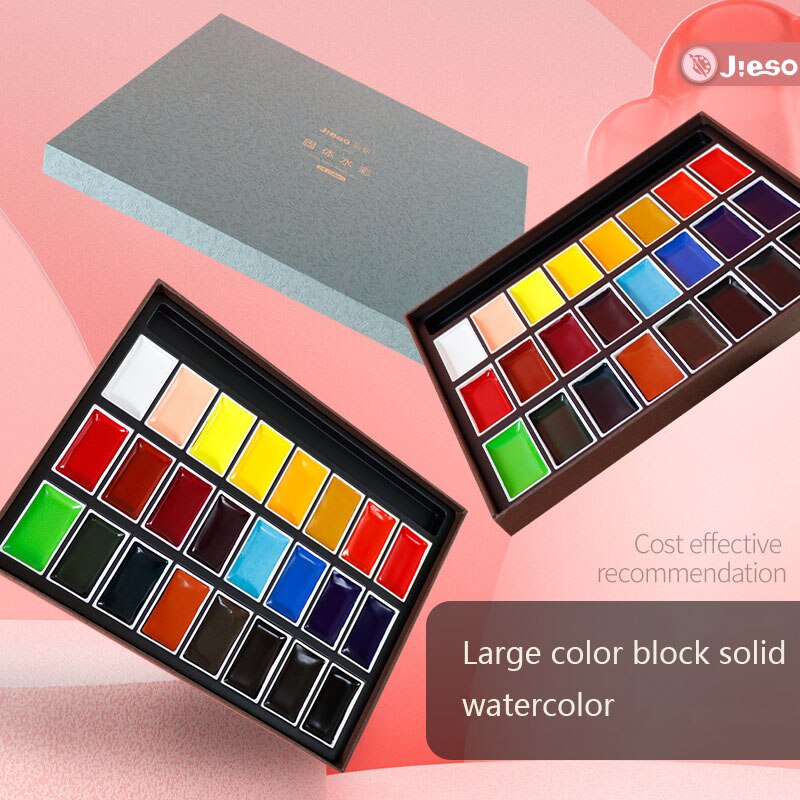Artist level Solid Watercolor Paint Set for Painting Art Pigment Supplies