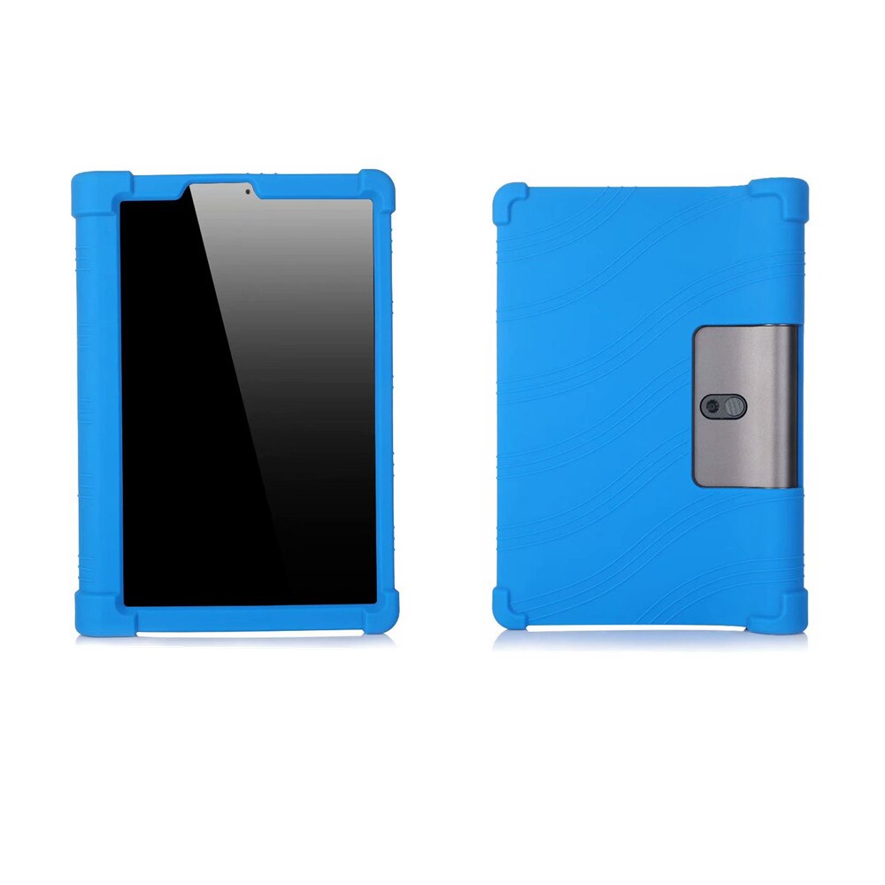 Étui En Silicone souple pour Lenovo Yoga Tab 5 YT-X705F Complet Protège la Couverture pour Yoga Option Futée YT-X705: Deeo Blue