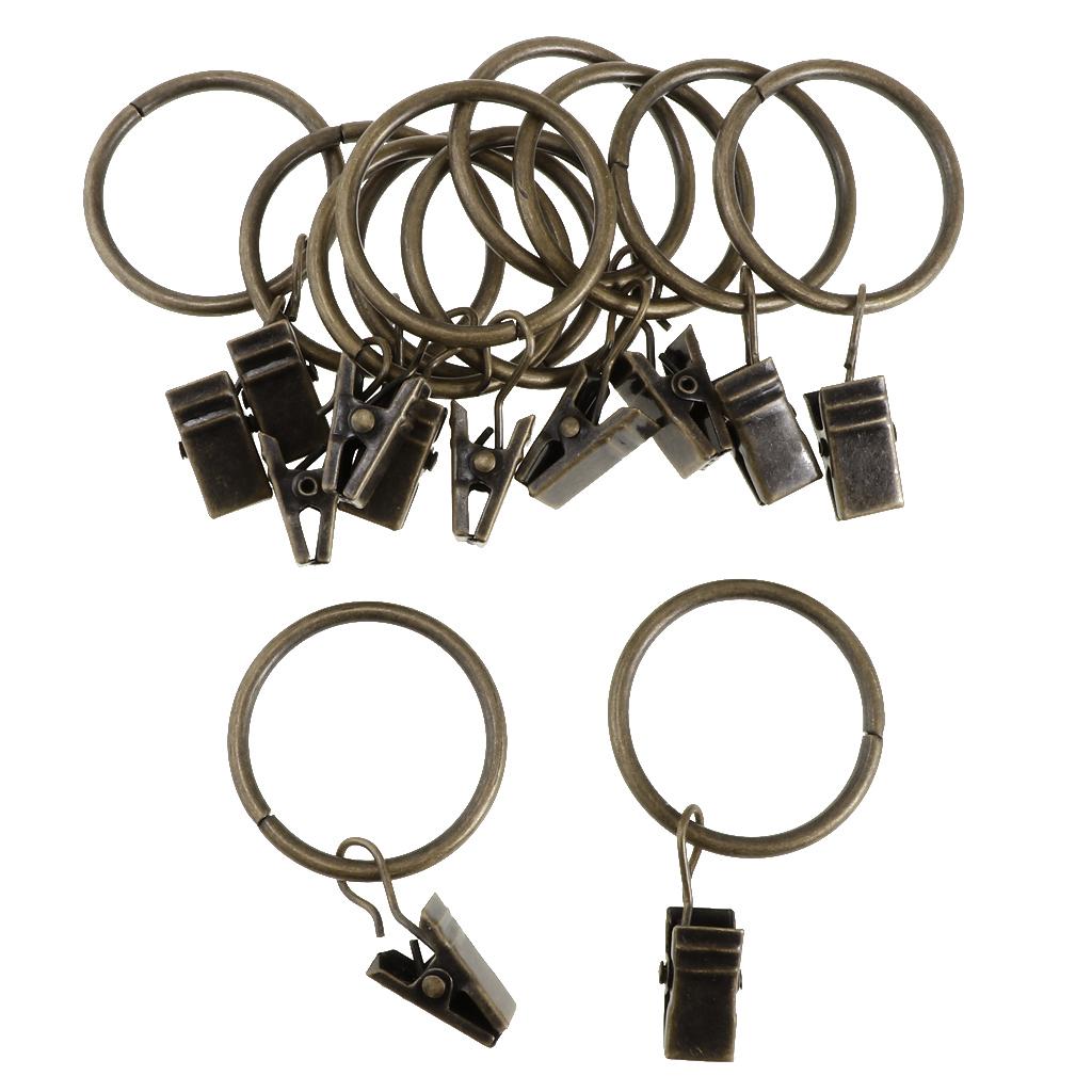 12er Pack Vorhang clips mit Haken, rostfreie Metall vorhänge