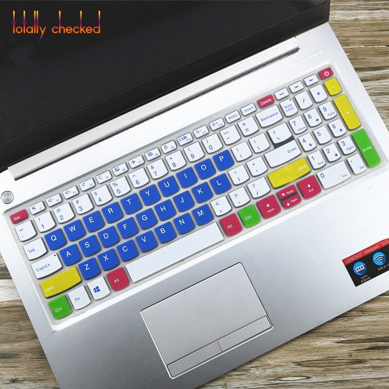 for Lenovo V15 iil iwl lil V15-IIL 15.6-inch Lenovo V 15 laptop Silicone Laptop Notebook Keyboard cover Skin: candyblue