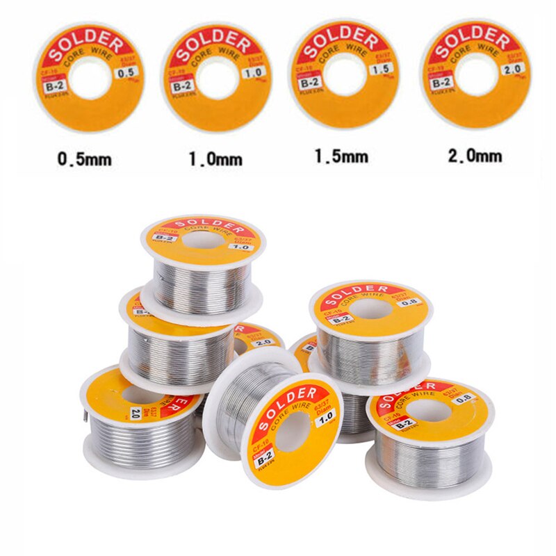 Tin Lood Rosin Core Soldeer 0.5Mm 1Mm 1.5Mm 2Mm Flux Reel Lassen Lijn Zilver soldeer Loodvrij Rosin Core Soldeer