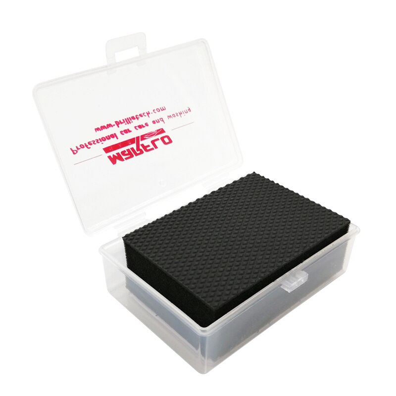 MARFLO-Barra de arcilla mágica para lavado de coches, almohadilla de bloque de esponja para eliminar contaminantes antes de pulir cera para el cuidado de limpieza del coche: Azul