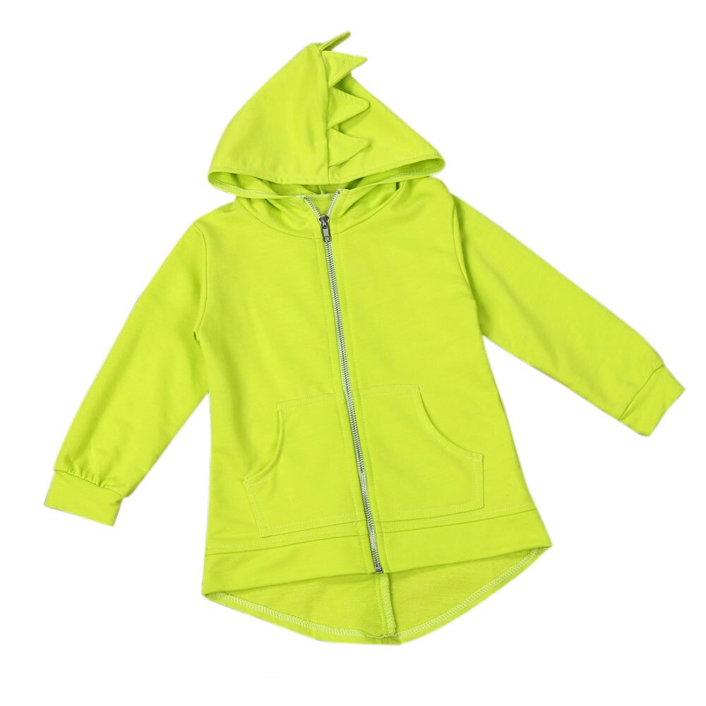 Giacca da bambino per bambini adorabile per bambini giacca stile dinosauro copricapo con cappuccio cappotto abbigliamento giacca invernale per bambini ragazzi Bebek ux 1t-6t: Yellow / 130