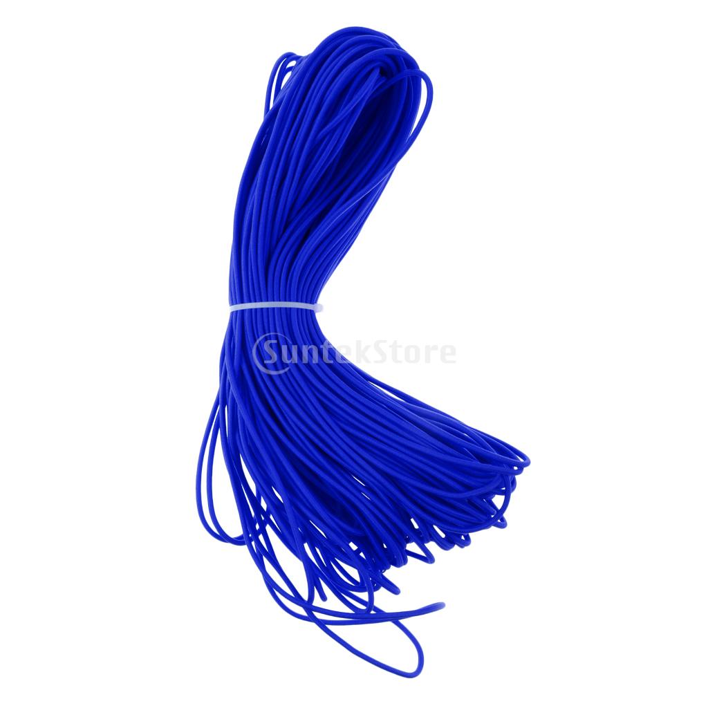 3mm Blue/Red Strong Elastic Round Bungee Rope Shock Cord Tie Down Boats Trailers Roof Rack 100m 50m 30m 20m 10m 5m 2m 1m 0.5m