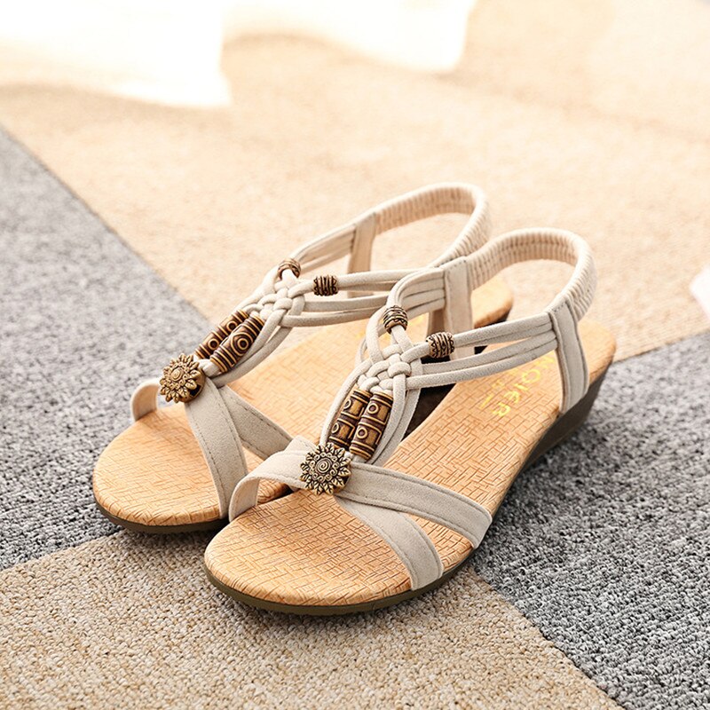 Gtime sommar vita skor platt klack flip gladiator kort fiskbens flip-flop sandaler platta damskor  y122