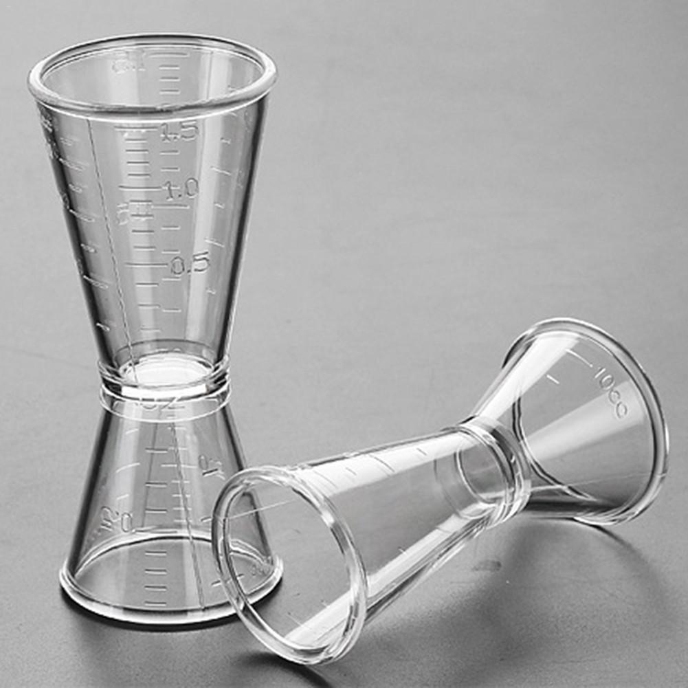 Vaso medidor de onzas de resina de pc a escala de dos cabezas, dispositivo medidor, taza grande, 20-40cc , tamaño pequeño , 10-20cc