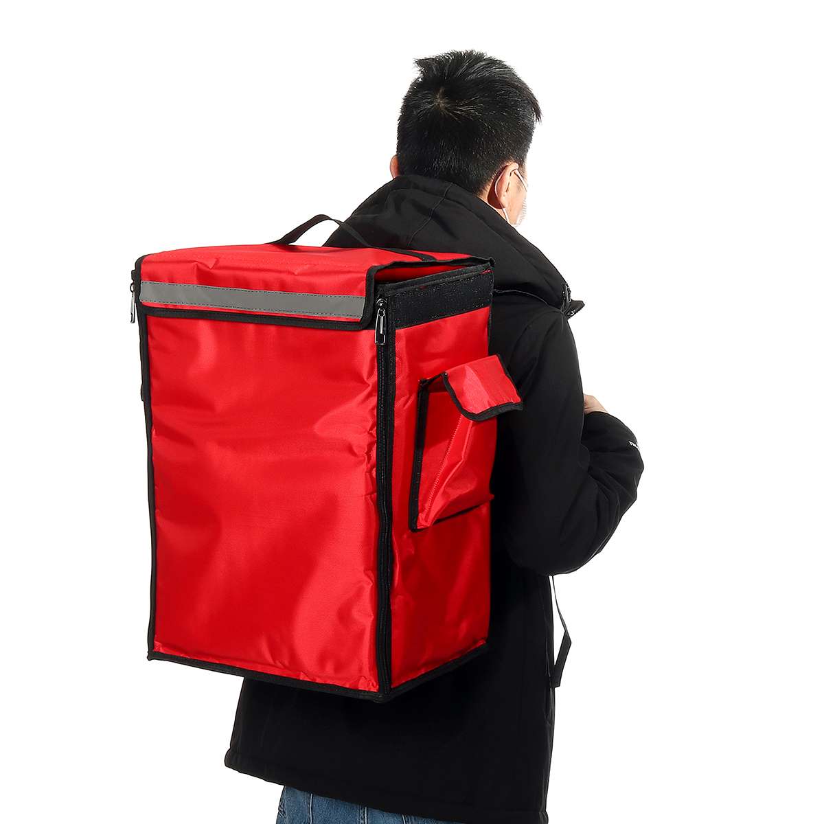 42L Thermische Geïsoleerde Tas Draagbare Pizza Voedsel Levering Zak Picknick Opslag Scooter Rugzak Koeler Zakken Vouwen Isolatie Pack