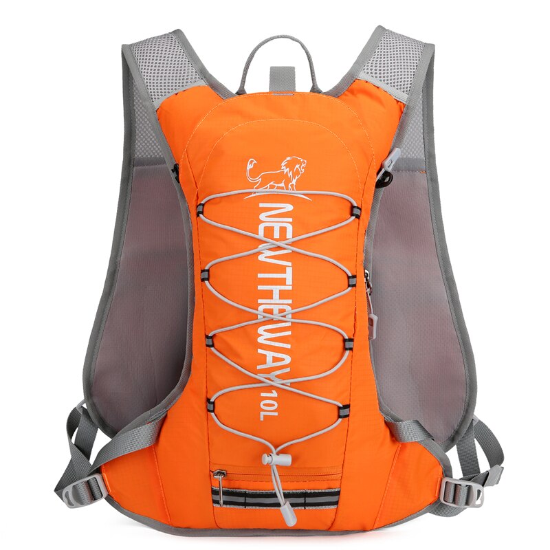 NEWTHEWAY Bicycle Bike Bags 10L Portable Waterproof Road Cycling Water Bag Outdoor Sport Climbing Pouch Hydration Backpack: Orange