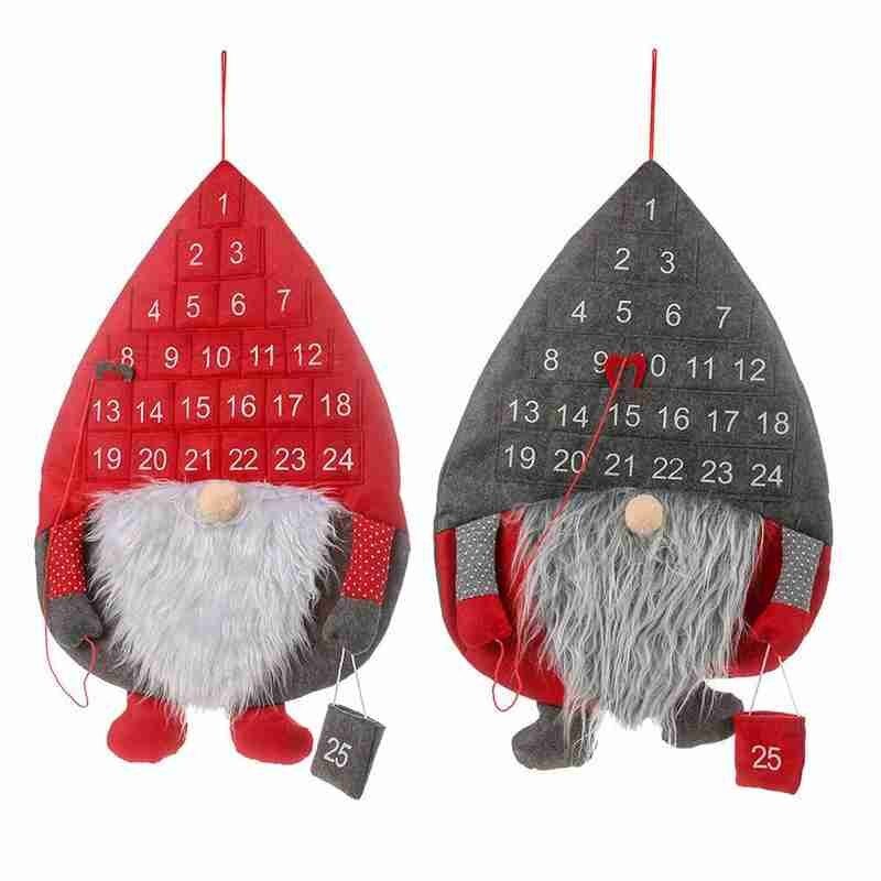 1pc Calendrier Avent Christmas Advent Calendar Forest Old Man Cloth Calendar Hanging Pendant Christmas Decor Calendrier Avent