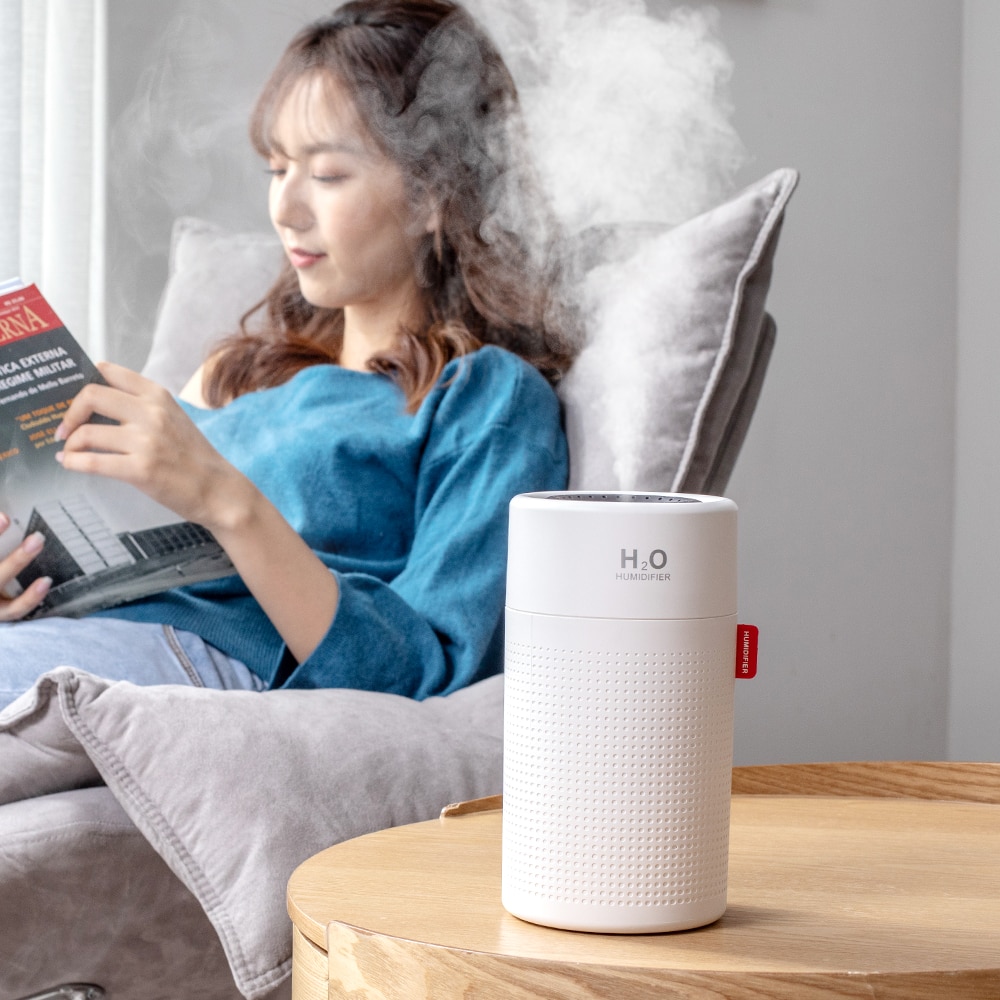 750ml Große Kapazität Luftbefeuchter 2000mAh USB Aufladbare Drahtlose Ultraschall Aroma Wasser Nebel Diffusor Licht Umidificador