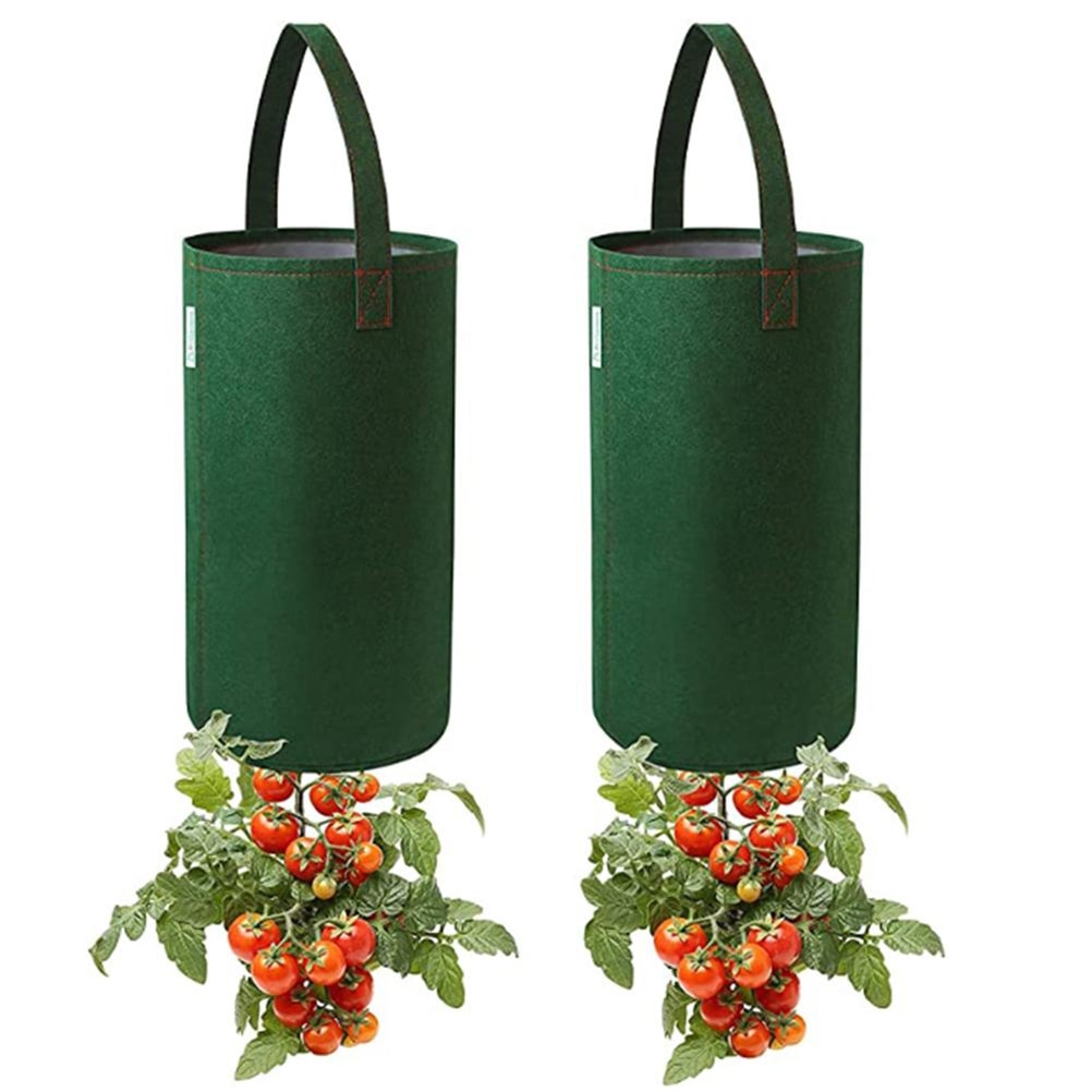 Felt Hanging Tomato Grow Bag Upside Down Tomato Planter Multi-function Strawberry Vegetable Flower Plant Grow Bags