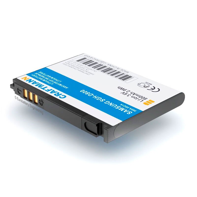 Battery 800mAh for SAMSUNG SGH-D800 (BST5268BE)