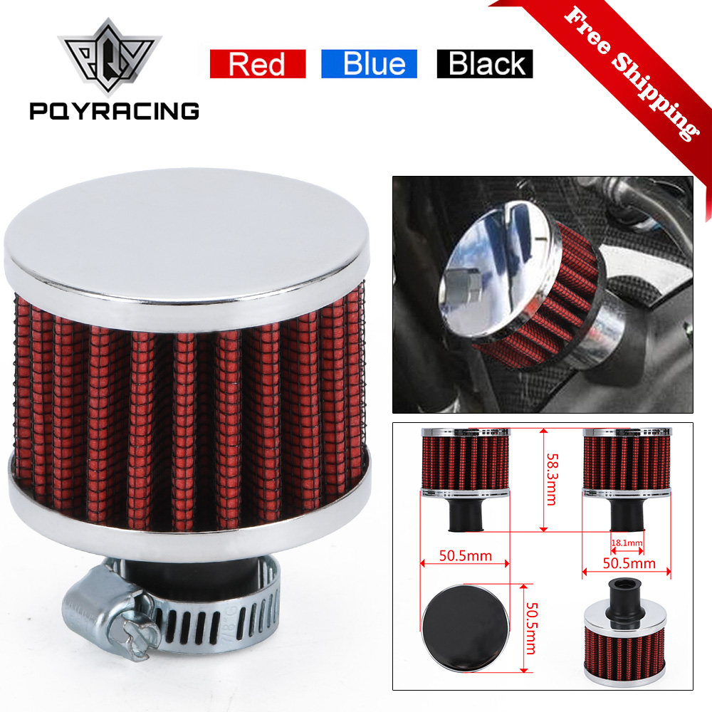 Universele Interface Motorfiets Luchtfilters 12Mm Sliver Auto Kegel Cold Air Intake Filter Turbo Vent Carterontluchting PQY-AIT12