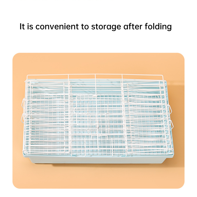 Jaula para conejos con cajón, jaulas para animales de mascotas, jaulas para hámster, jaula para ratas con ramas de flores y oso dorado