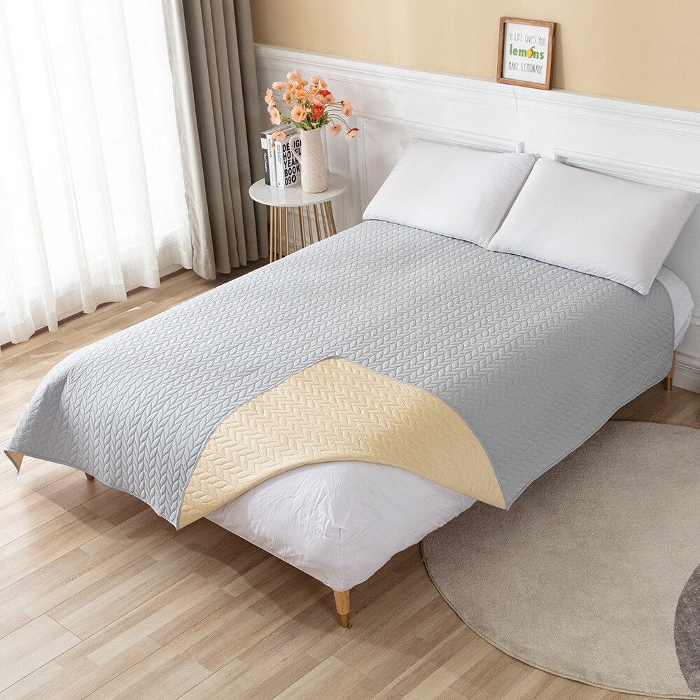 Waterdichte En Ondoordringbare Pet Cover Kat En Hond Matras Wasbaar Bank Aankleedkussen Woonkamer Decoratie: Light Gray / 86x82inch