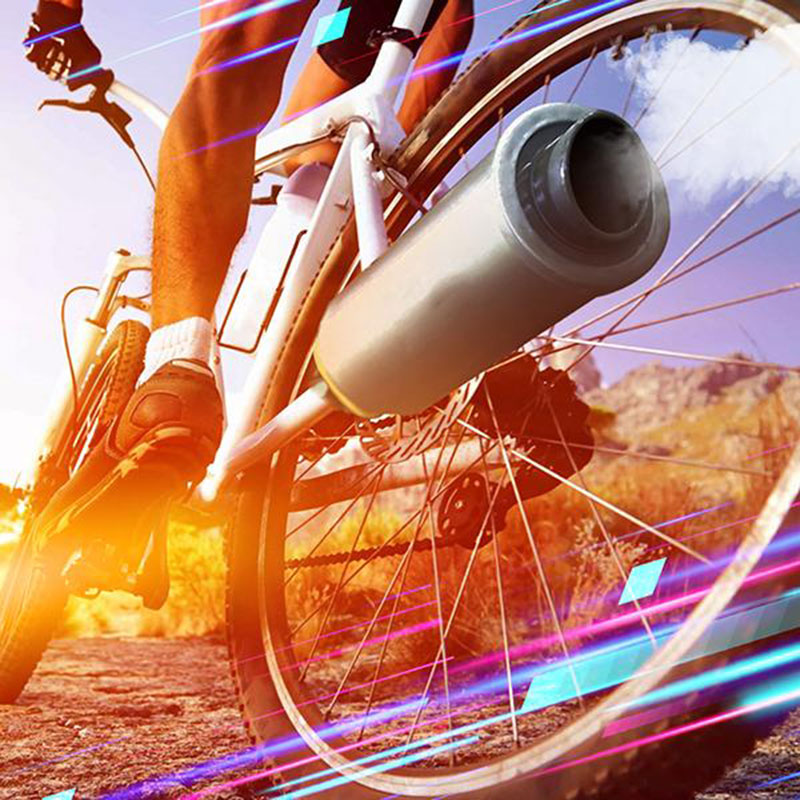Tubo de escape para bicicleta de montaña, tubo de escape de turbina, sonido salvaje, herramientas de ciclismo para BMX