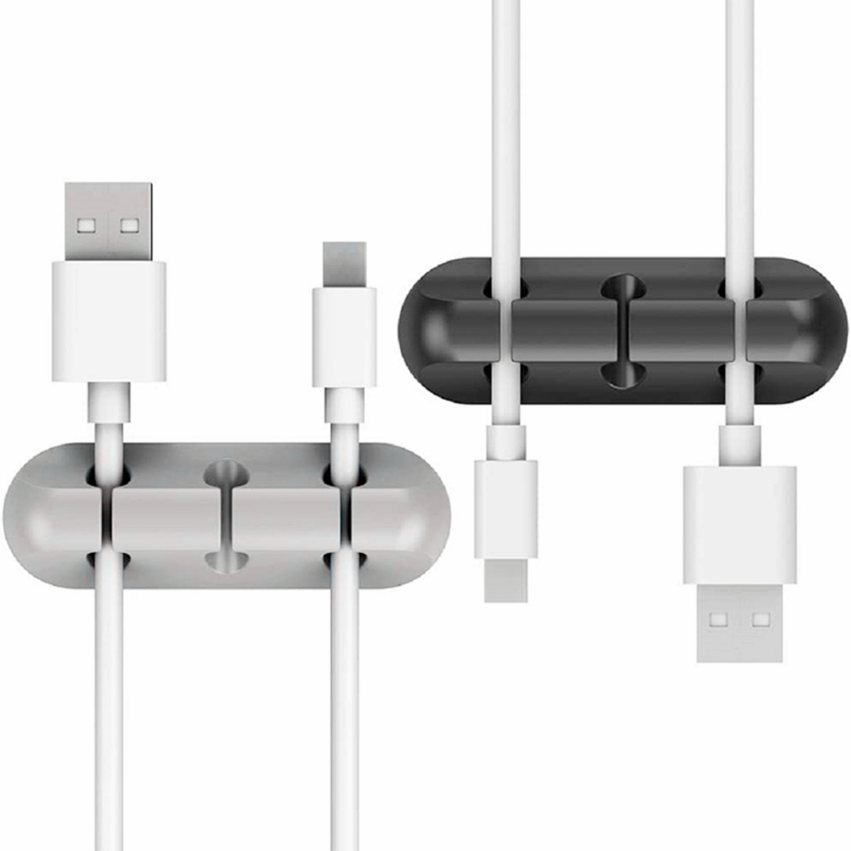 Cable Organizer Silicone USB Cable Winder Desktop Tidy Management Clips Cable Holder for Mouse Headphone Wire Organizer