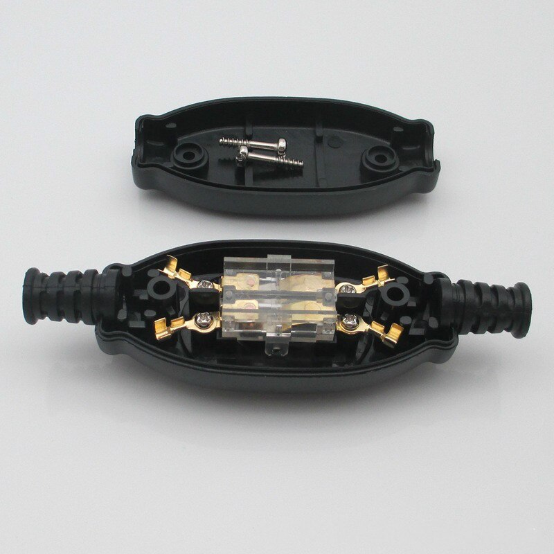 1 PCS Waterproof In Line Switch Cord Switch Round Wire Silver Contact Double Cut Switch Dust Switch 3A 250V
