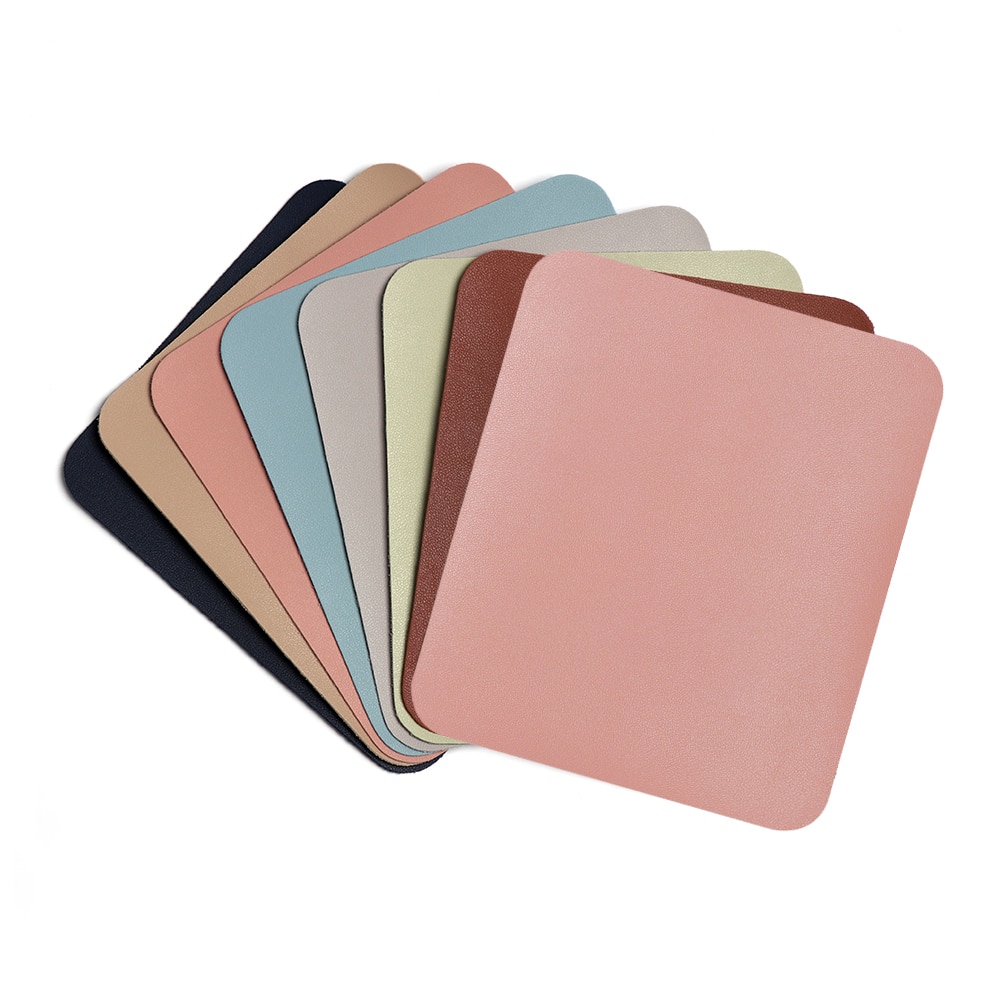1pc Anti-slip Mouse Pad PU Leather Gaming Mice Mat Desk Cushion Comfortable Mouse Mat For Laptop PC MacBook Universal
