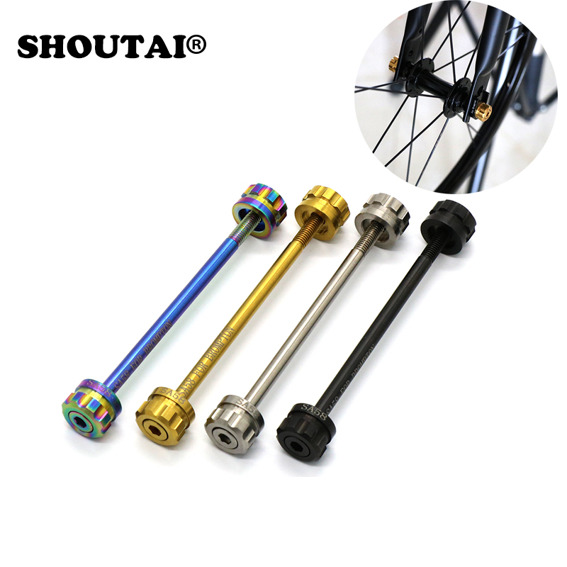 Ultra-léger Titane Libération Rapide Hub Vélo Vélo Levier Brochette Pour Brompton Bicycle Parts