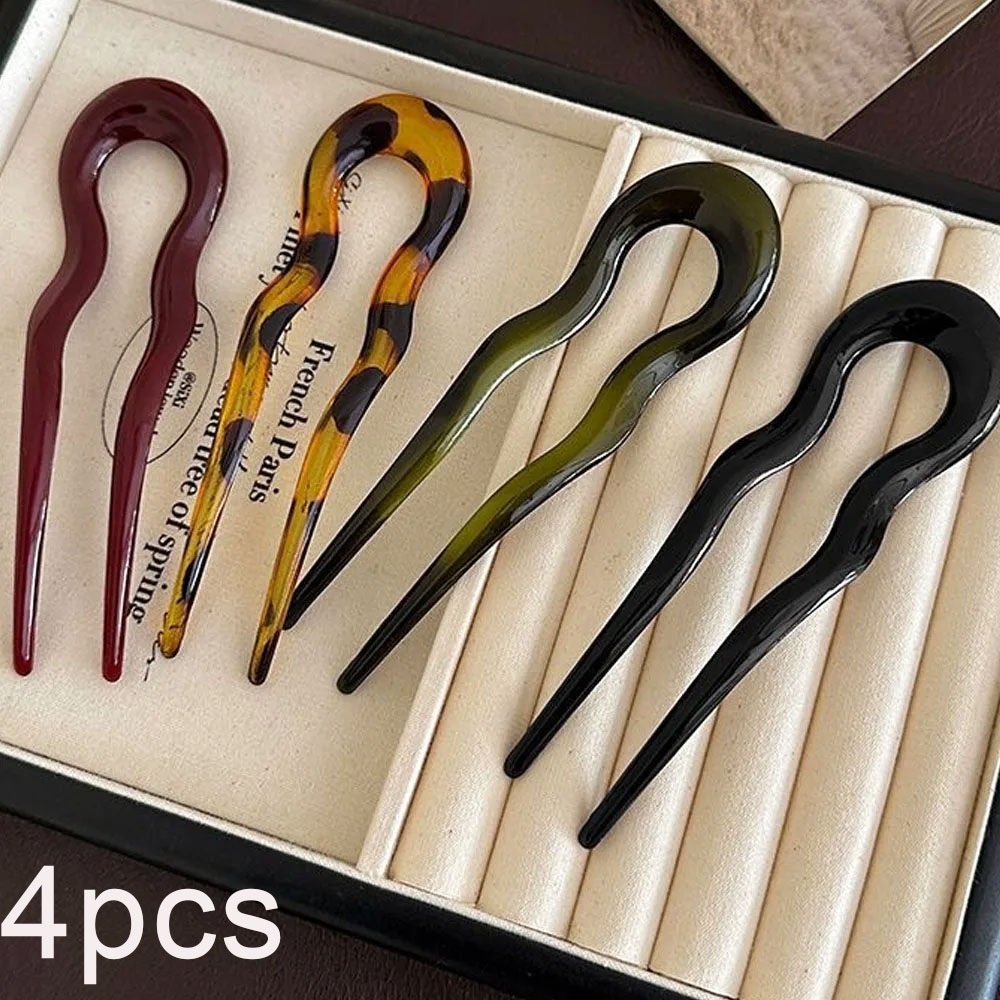 Horquilla en forma de U, accesorio para el cabello Simple y a la , pasador de pelo francés, horquilla china, horquilla en forma de U, accesorios para el cabello: Lavanda