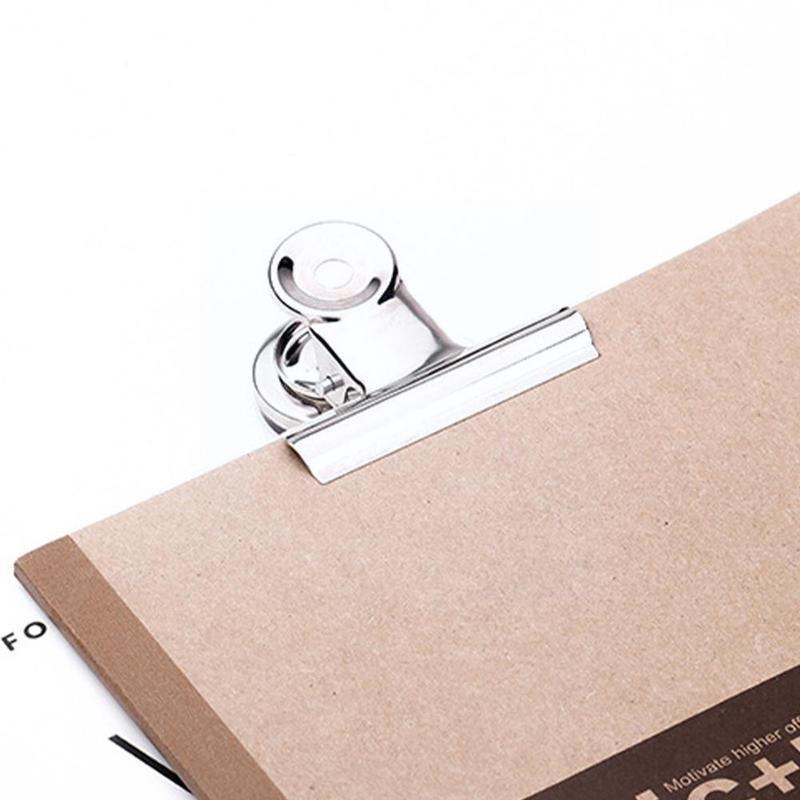 Metal Fridge Magnetic Stickers Clips Fridge Wall Memo Magnet Note Strong Holder Message Magnetic Whiteboard Clips Clamp U8M1