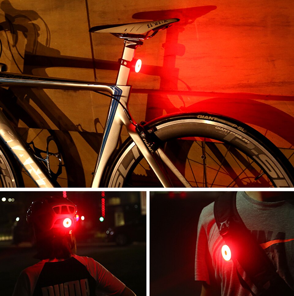 Multi Beleuchtung Modi Fahrrad Licht USB Ladung Führte Fahrrad Licht Blitz Schwanz Hinten Fahrrad Lichter