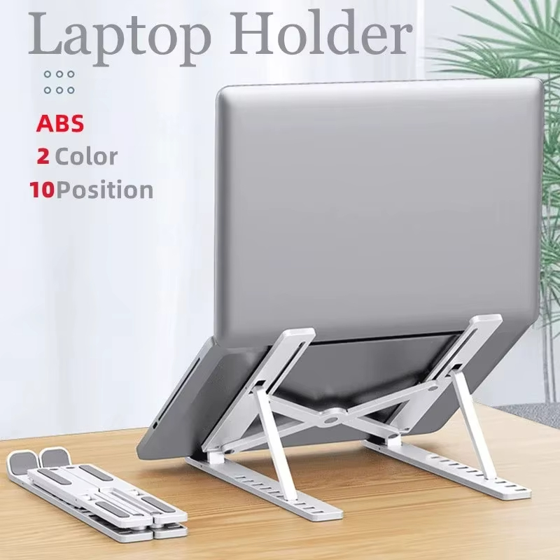 Opvouwbare laptopstandaard Verstelbare draagbare notebookbeugel Ondersteuningsbasis ABS Plastic houder voor laptops Accessoires Handig