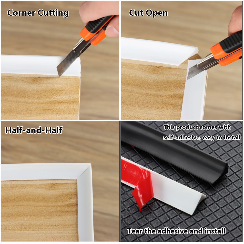 Tampa de água do banheiro de silicone auto-adesivo tira de retenção de água dobrável porta do banheiro máquina de lavar chuveiro barreira da barragem