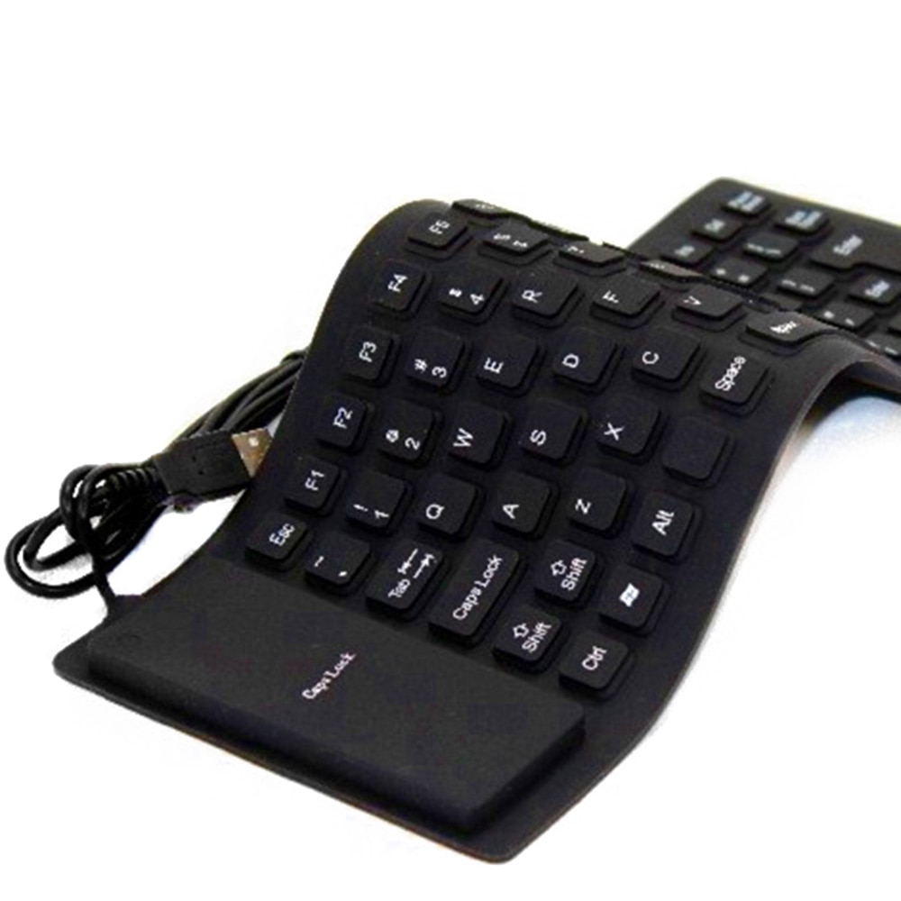 1Pcs Flexibele Waterbestendig Siliconen Mini Gaming Keyboard Portable Usb Keyboard Voor Tablet Computer Laptop Pc