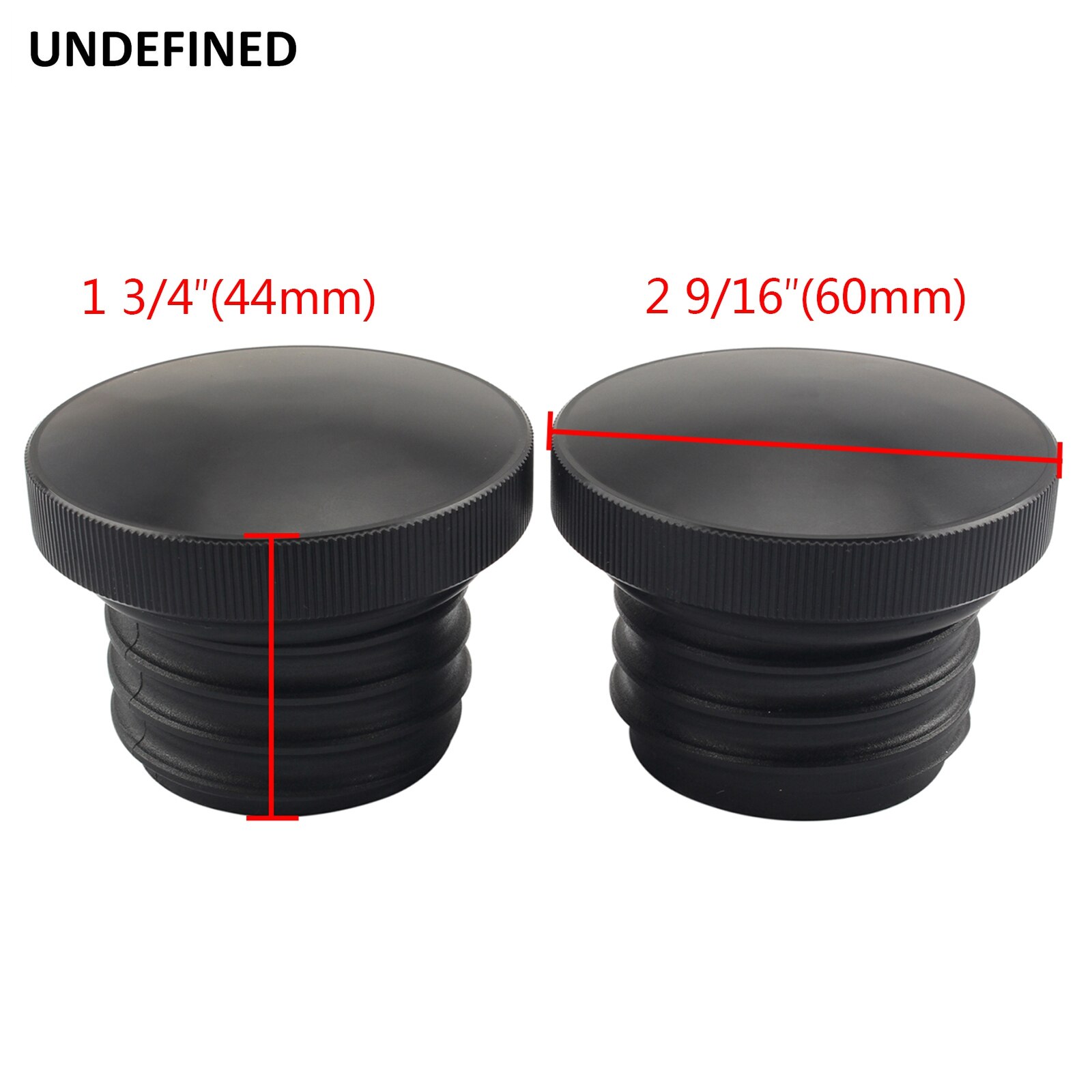 Motorcycle Black Plastic Bottom Knurled Tank Cap CNC Fuel Tank Gas Gaps Cover For Harley Sportster XL Softail Dyna FXD Touring