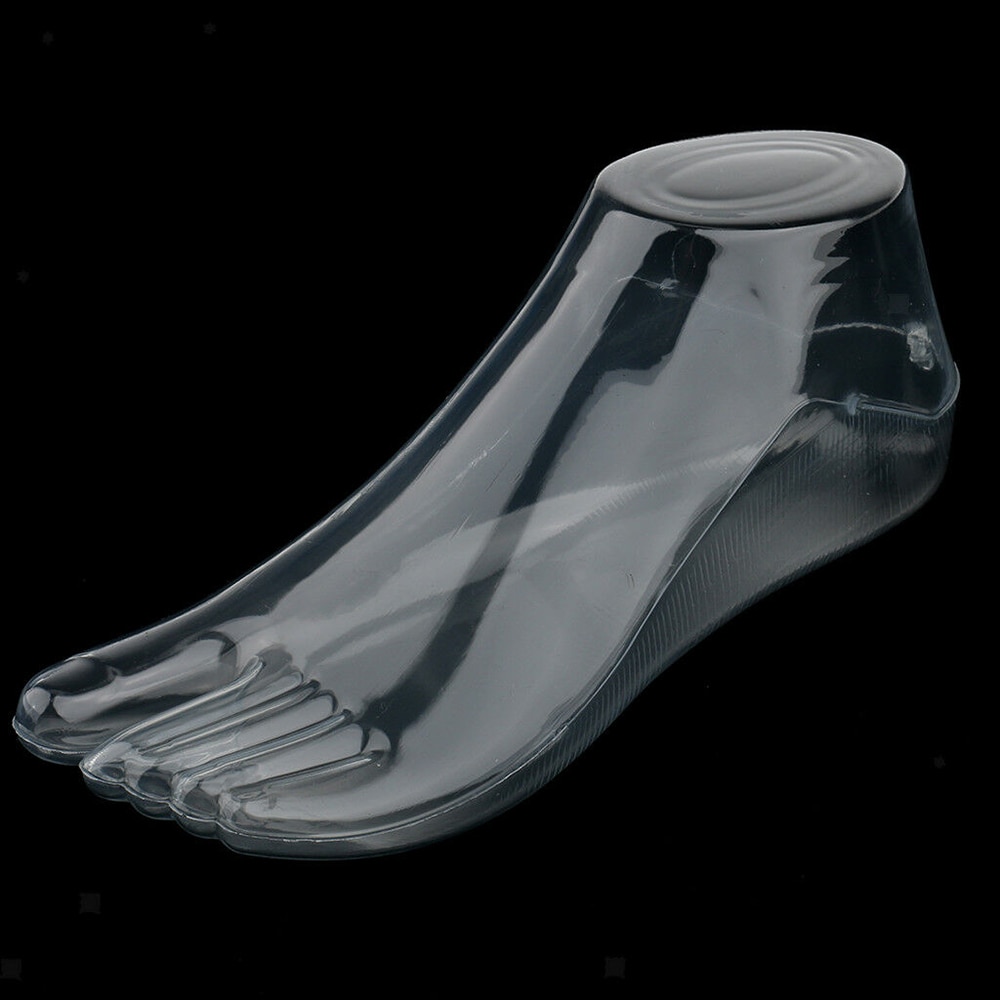 Transparence paire de dur PP femme pieds Mannequin pied modèle outils pour chaussures affichage (pieds adultes)