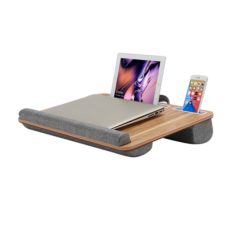 Laptop Desk Stand Voor Student Slaapzaal Slaapkamer Laptop Tablet Computer Knie Knie Bureau Met Card Slot Draagbare Knie Desk Stand