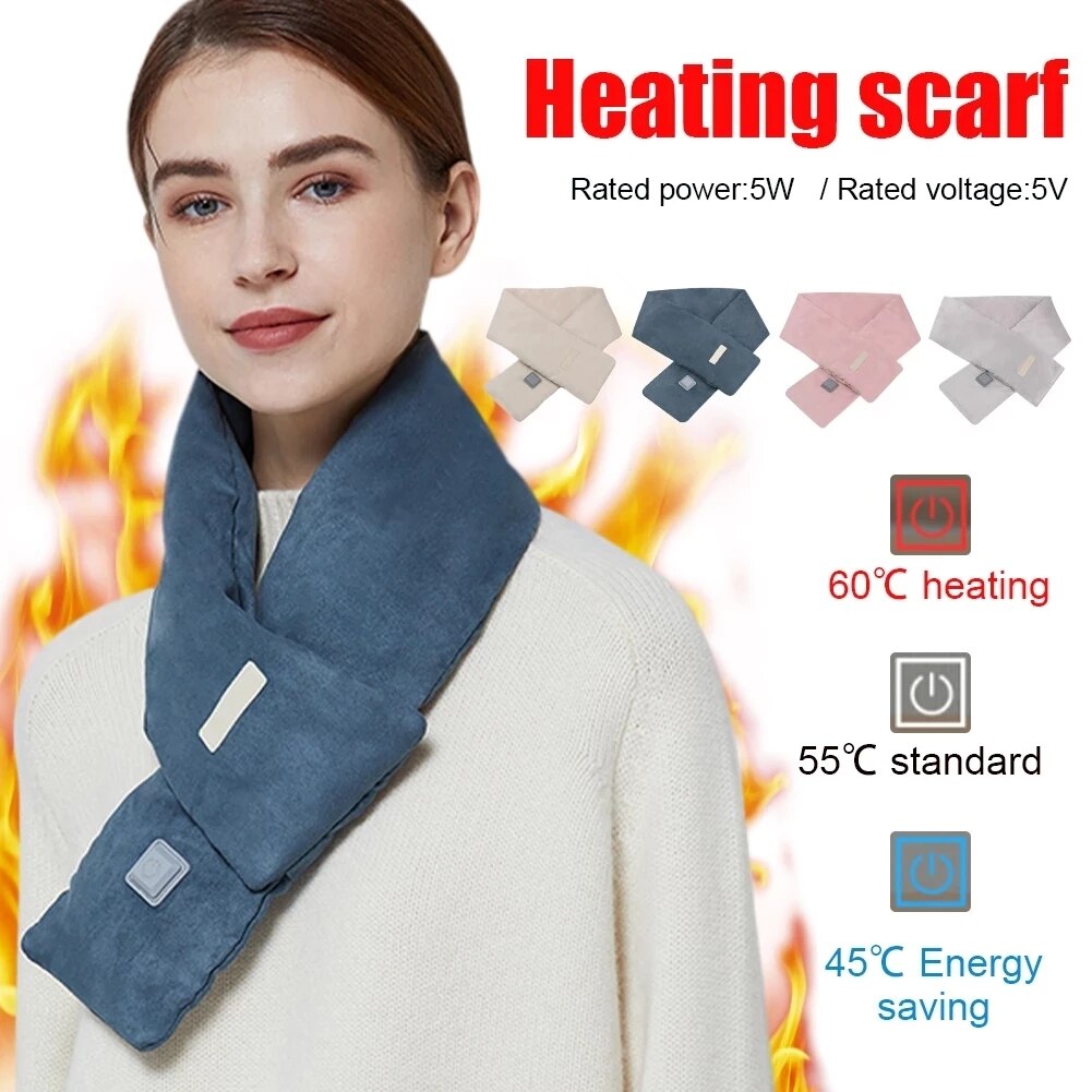 Écharpe chauffante USB améliorée pour garder au pendant la conduite, écharpe chauffante intelligente, solide, équipement de Massage d&#39;extérieur, hiver