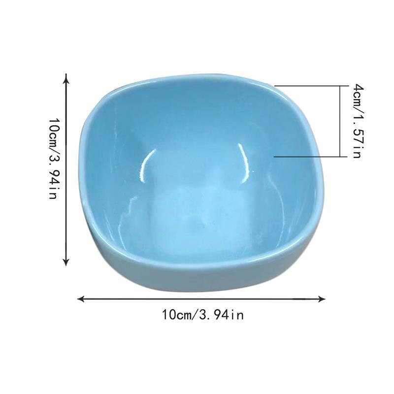 Miska dla zwierząt chomik miska dla zwierząt ceramiczne ugryzienie chomika miseczka na wodę kolorowe małe zwierzę miska akcesoria dla zwierząt losowy kolor