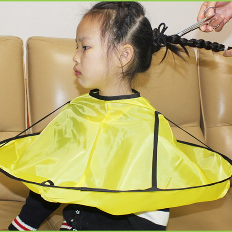 Crianças corte de cabelo cabo cabeleireiro estilo salão à prova dwaterproof água manto cabeleireiro vestido roupas avental barbeiro salão estilo