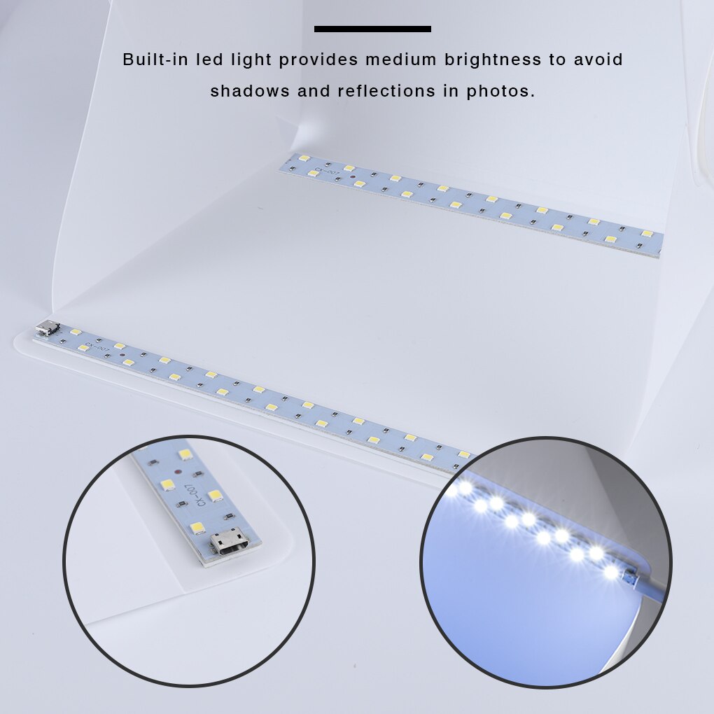 Folding Lightbox Mini Photography Lightbox Folding Softbox Photo Shooting Tent Soft Light Box