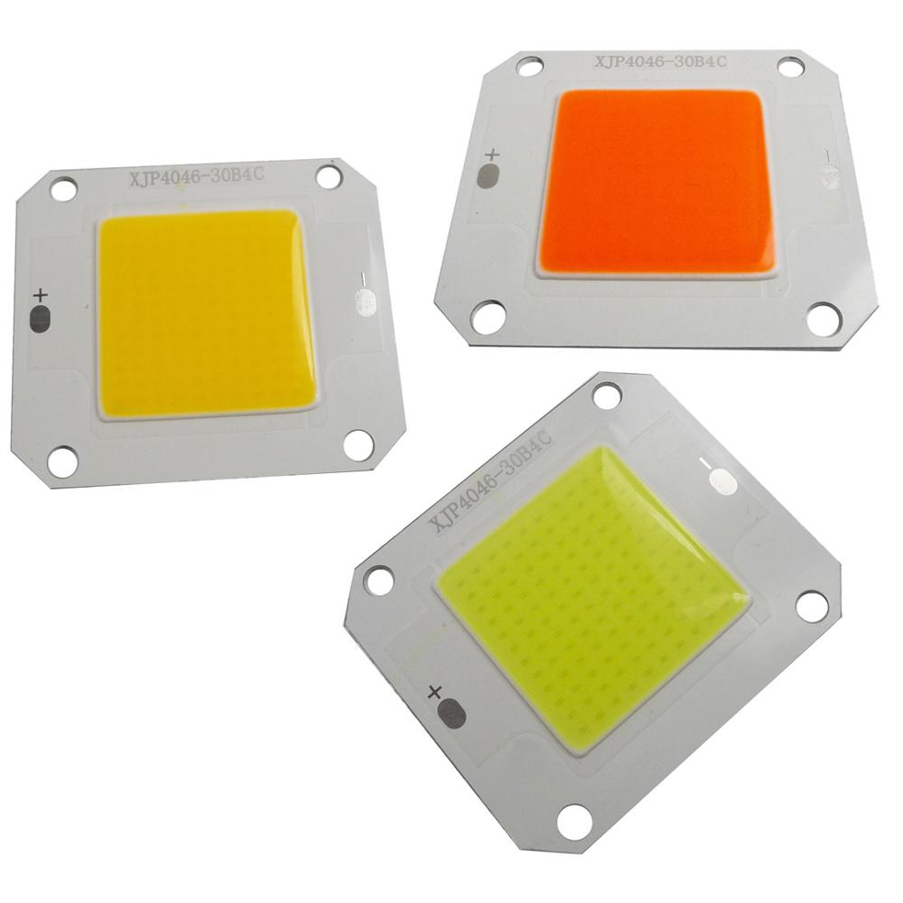10PCS 50W COB LED Warm white/Neutral White/Cold white 3000K-30000K Full spectrum High Power LED Light DC12V/DC30-32V