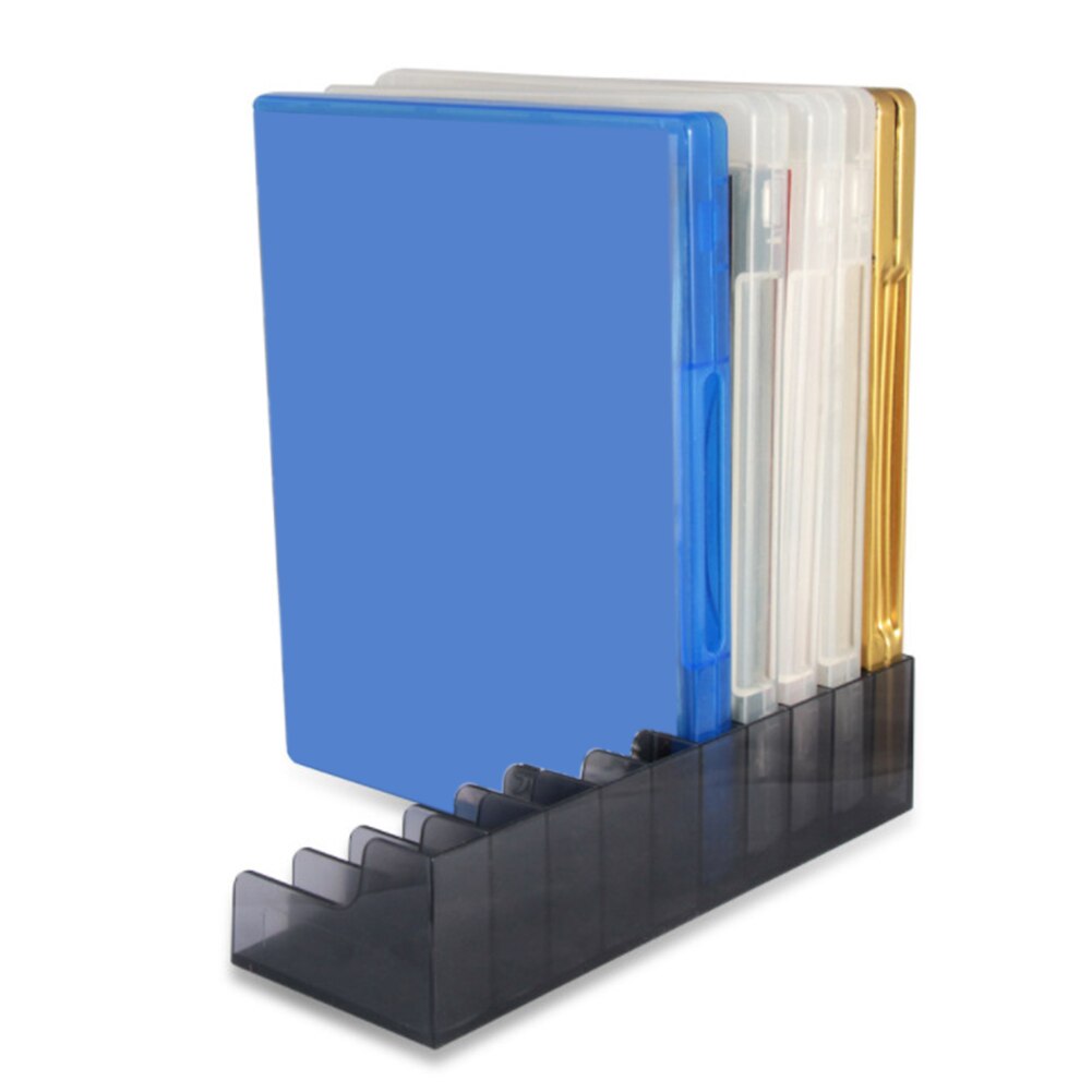 2pcs Storage Stand ABS Plastic Organizer CD Disk Holder Box Game Card Home Black Support Bracket Practical For PlayStation 4