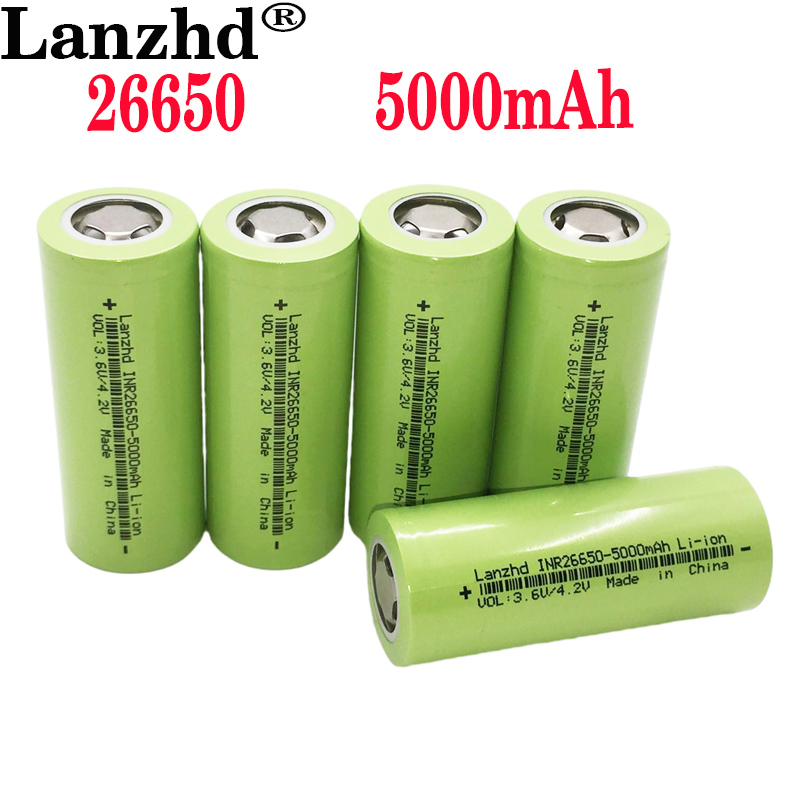 1-10 sztuk nowe baterie 26650 akumulator 50A bateria litowa 3.7V 5000mA nadaje się do elektronarzędzi