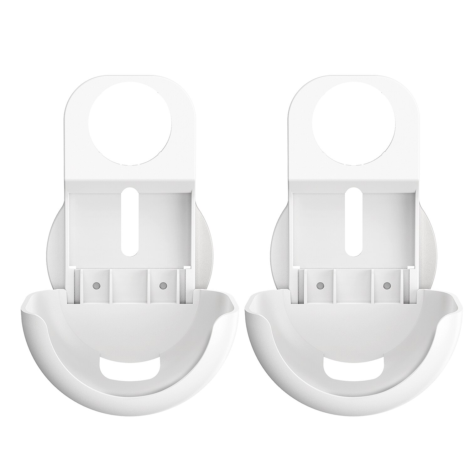 Prise support de montage mural uniquement pour routeur WiFi Google Nest Installation facile et pas de support d'encombrement de cordon support pas de vis, blanc: 2pcs