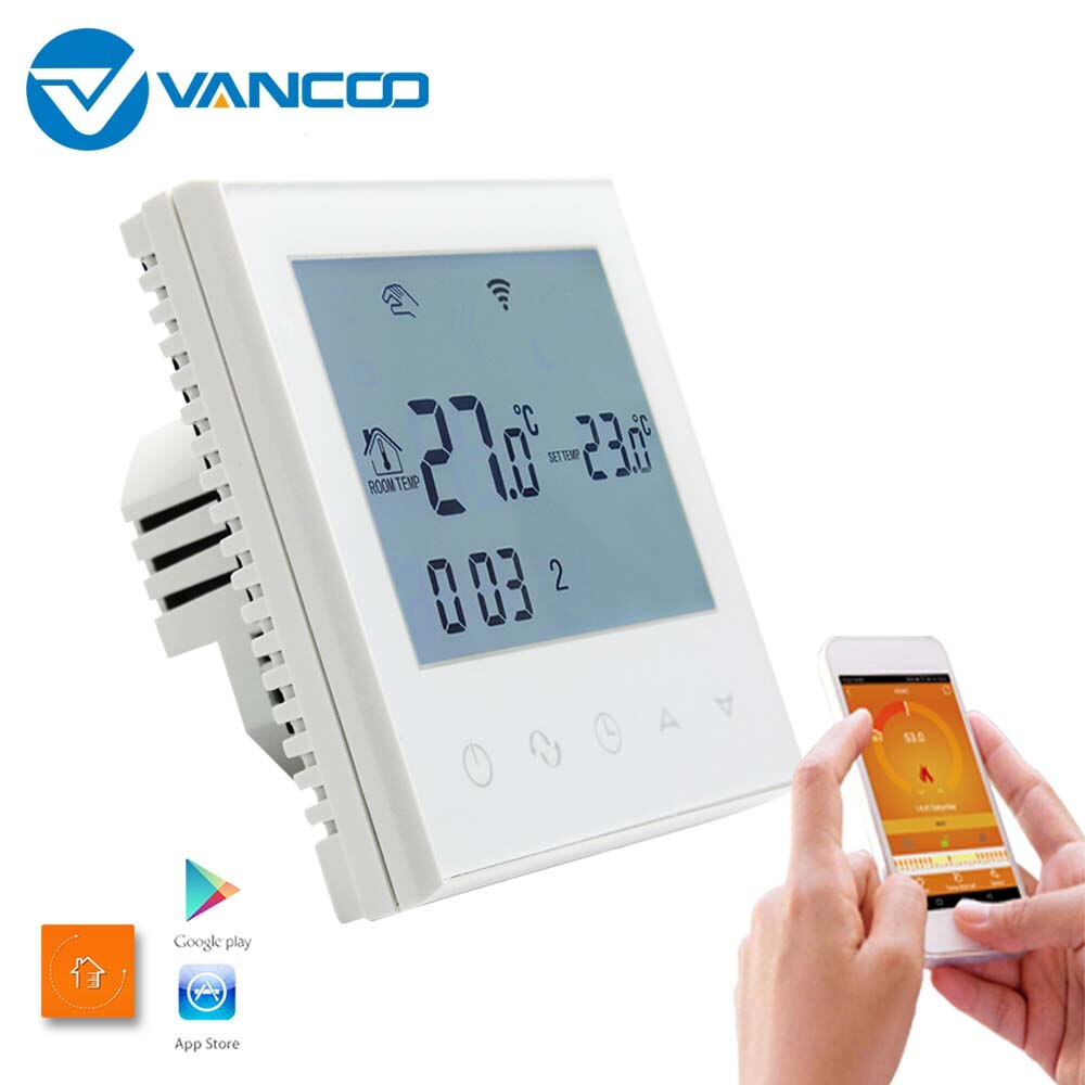 Vancoo Smart Thermostat 220V for Electric Heating Thermoregulator Wifi Underheating Temperature Controller Work with Beok APP