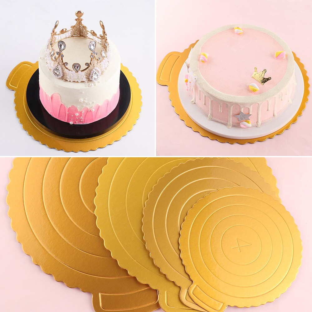 100 Stks Rechthoek Mousse Cake Boards Mini Gouden